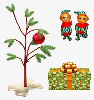 Charlie Brown Christmas Tree, Elf, Gift, Christmas, HD Png Download, Transparent PNG