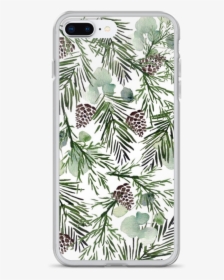 Christmas Tree Leaves Phone Case - Christmas Greenery Wallpaper Pinecones, HD Png Download, Transparent PNG