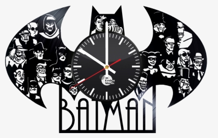 Batman Arkham Knight Handmade Vinyl Record Wall Clock - Batman Arkham Knight Wall Clock, HD Png Download, Transparent PNG