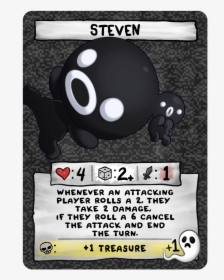Steven - Binding Of Isaac Four Souls All Cards, HD Png Download, Transparent PNG
