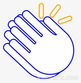 Clapping Hands Drawing Easy, HD Png Download, Transparent PNG