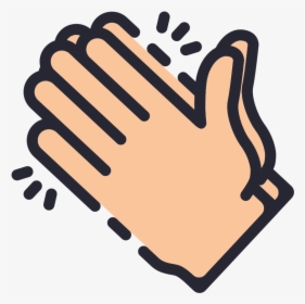 Transparent Clapping Png - Flat Hand Vector Png, Png Download, Transparent PNG