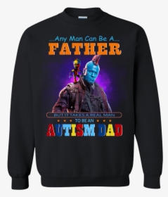 Groot And Yondu Autism Dad Any Man Can Be A Father - One Piece Ugly Christmas Sweater, HD Png Download, Transparent PNG