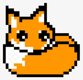 Minecraft Pixel Art Fox Clipart , Png Download - Easy Pixel Art Cat, Transparent Png, Transparent PNG
