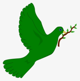 Transparent Pigeon Png - Peace Dove Green, Png Download, Transparent PNG