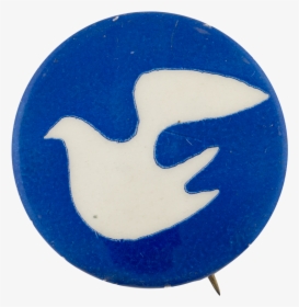 Peace Dove Dark Blue Cause Button Museum - Crescent, HD Png Download, Transparent PNG