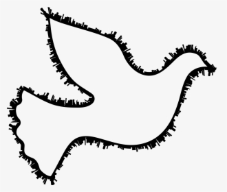 Peace Dove Clipart Color - Dove Easy To Draw, HD Png Download, Transparent PNG