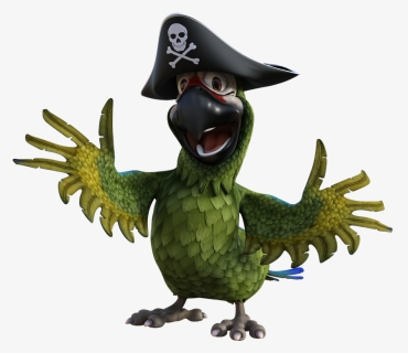 Parrot, Pirate, Hat, Pegleg, Bird, Captain, Adventure - Talk Like A Pirate Day, HD Png Download, Transparent PNG