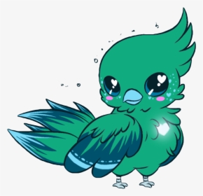 #parrot #kawaii #cute #blue #bird #pirate #yellow #beak, HD Png Download, Transparent PNG