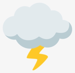 Emoji Cloud W Lightning , Png Download, Transparent Png, Transparent PNG