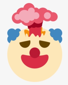 Transparent Cloud Emoji Png - Discord Clown Emoji, Png Download, Transparent PNG