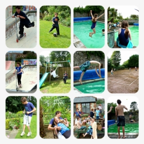 Urban Kids Still Finding Outdoor Fun - Collage, HD Png Download, Transparent PNG
