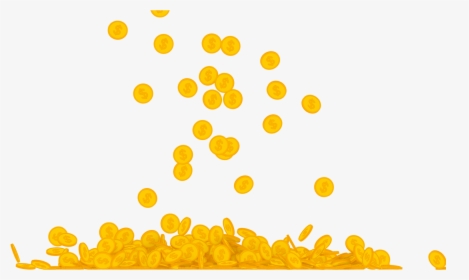Coins Pack Is 2d Stylized Motion Design Elements On - Gold Coins Falling Png, Transparent Png, Transparent PNG