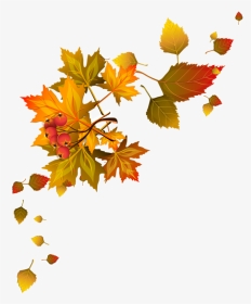 Fall Leaves Corner Border, HD Png Download, Transparent PNG