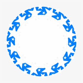 Clip Art Blue Circle With Stars Logo - Blue Star Circle Border Png, Transparent Png, Transparent PNG