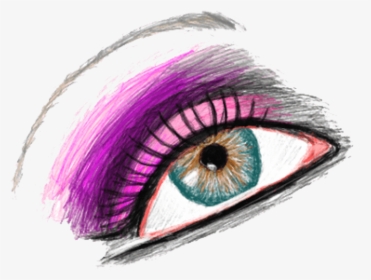 Emoji Clipart Makeup - Make Up Eye Png, Transparent Png, Transparent PNG