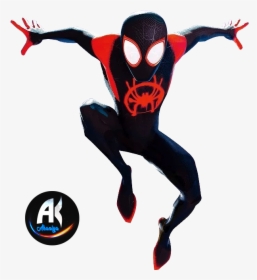 Miles Morales Png - Spider Man Into The Spider Verse Costume, Transparent Png, Transparent PNG