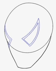 How To Draw Spiderman S Face - Line Art, HD Png Download, Transparent PNG