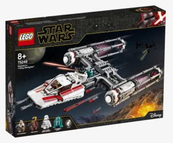 75249 Resistance Y-wing Starfighter - Lego Resistance Y Wing, HD Png Download, Transparent PNG