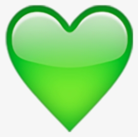 Heart Emoji Green Symbol Yellow - Emoji Green Heart Png, Transparent Png, Transparent PNG