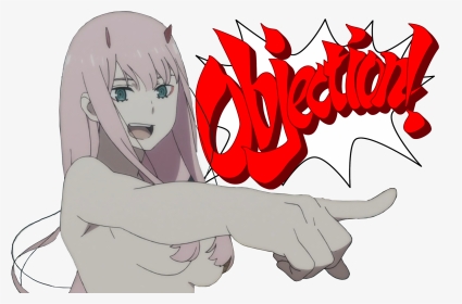 Transparent Zero Two Png - Phoenix Wright Ace Attorney Objection Gif, Png Download, Transparent PNG