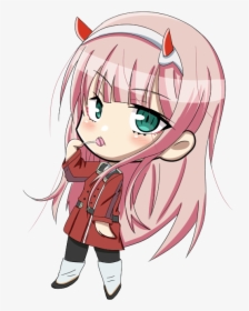 #002 #loli #02 #png - Darling In The Franxx Zero Two Cute, Transparent ...