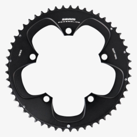 Sram Tsm 10-speed Chainring - Sram Red Black Chainring 50t 110 Bcd, HD Png Download, Transparent PNG