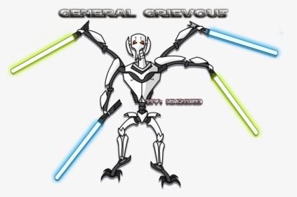 Star Wars - General Grievous Drawing Easy, HD Png Download, Transparent PNG