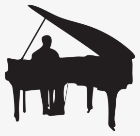 Grand Piano Player Piano Jazz Piano - Pianist Clipart, HD Png Download, Transparent PNG