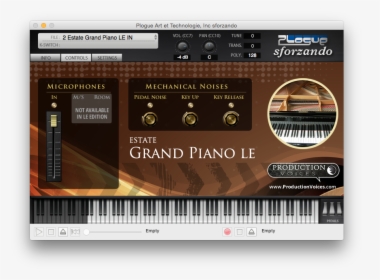 Estate Grand Le For Sforzando - Estate Grand Piano Le, HD Png Download, Transparent PNG