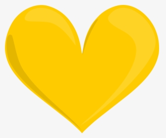 Transparent Background Yellow Heart Clipart, HD Png Download, Transparent PNG