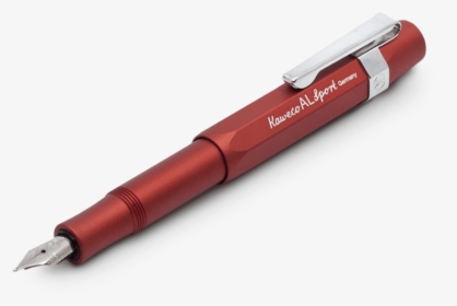 Kaweco Al Sport Fountain Pen In Deep Red - Writing, HD Png Download, Transparent PNG