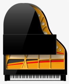 Overhead Of Grand Piano - Grand Piano Overhead View, HD Png Download, Transparent PNG