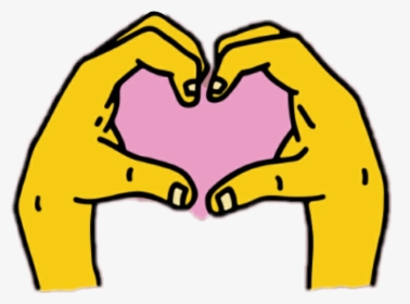 Instagram Sticker Heart , Png Download - Instagram Heart Hands Sticker, Transparent Png, Transparent PNG