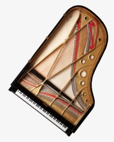 A View Of The Top And Inside Of A Fazioli Grand Piano - Piano From The Top, HD Png Download, Transparent PNG