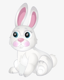 White Bunny Transparent Clip Art Image Gallery White - White Bunny Cartoon Transparent, HD Png Download, Transparent PNG