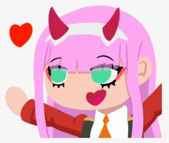 Made Some Zero Two Emotes For My Discord Server - Zero Two Emote Discord, HD Png Download, Transparent PNG