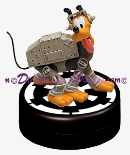 Pluto As An At-at Medium Big Fig With Pin Le 1977 Disney - Star Wars Disney Statue, HD Png Download, Transparent PNG