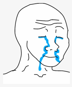 Crying Meme Png - Happy Crying Feels Guy, Transparent Png, Transparent PNG