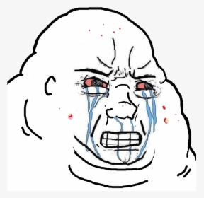 Ck Food Cooking Png Wojak Fat Crying - Fat Crying Wojak, Transparent Png, Transparent PNG