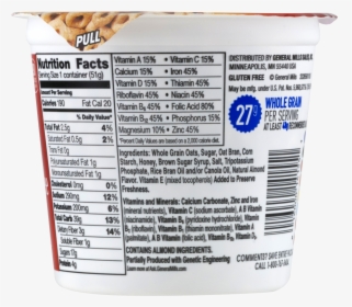 Honey Nut Cheerios Cereal Cup, Gluten Free Cereal, - 1.8 Oz Cup Of Honey Nut Cheerios Nutrition Facts, HD Png Download, Transparent PNG