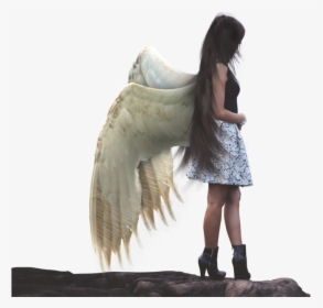 #humananimal #girl #bird #wings #mistic #fantasy #ftestickers - Girl With Bird Wings, HD Png Download, Transparent PNG