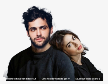 Lily Collins And Matthew Daddario, HD Png Download, Transparent PNG
