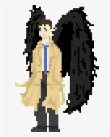 Castiel Pixel Art, HD Png Download, Transparent PNG