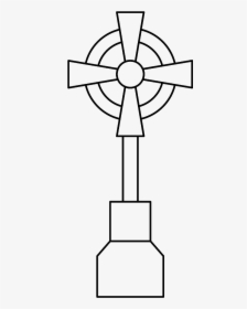 #halloween #holidays #spooky #outline #outlines #cross - Cross, HD Png Download, Transparent PNG
