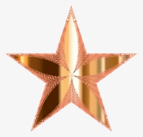 Ornamental Metallic Star Clip Arts - Metallic Star Transparent, HD Png Download, Transparent PNG
