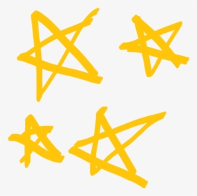 Collection Of Free Stars - Yellow Stars Drawing Transparent, HD Png Download, Transparent PNG