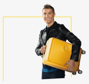 Cristiano Ronaldo’s Suitcase - Cristiano Ronaldo American Tourister, HD Png Download, Transparent PNG