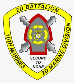 2nd Battalion 10th Marines Logo - 2nd Battalion 10th Marines 2nd Marine Division, HD Png Download, Transparent PNG