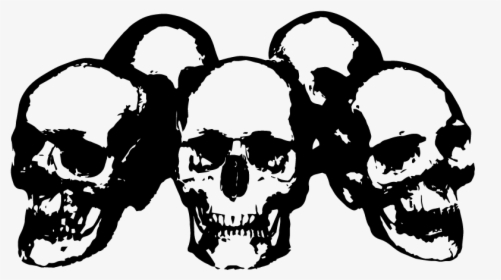 Human Skull Silhouette Vector - Skull, HD Png Download, Transparent PNG